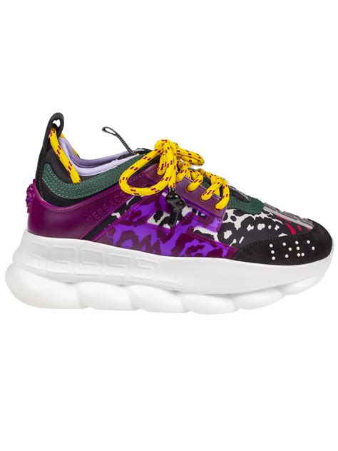 versace shoes chain reaction viola|sneakers versace eleganti.